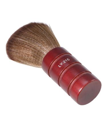 DOITOOL Salon Brush Duster Hair Cutting Brush Neck Brush Bamboo Clean Face Duster M Red