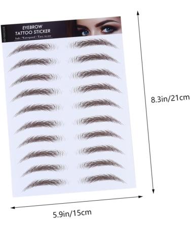 Beavorty 15 Pcs Eyebrow Stickers Instant Transfer Hair-like Eyebrows Stickers Cosmetic Semi-permanent 6d - Buy Online on GoSupps.com
