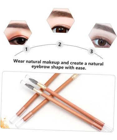 Ipetboom 2pcs Assorted -in- Brow Dual Brush Pencil Makeup Eyebrow with Tool Double-end Multifunctional Color - Buy Online on GoSupps.com