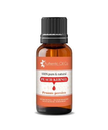 Pure natural cold -pressed peach core oil beauty skin care aromatherapy hair body nails (10 ml) 10 ml (1 Pack)