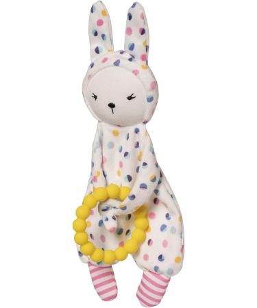 Manhattan Toy Cherry Blossom Baby Bunny Mini Blankie with Silicone Teether - Soothing and Safe for Babies - Buy Online on GoSupps.com