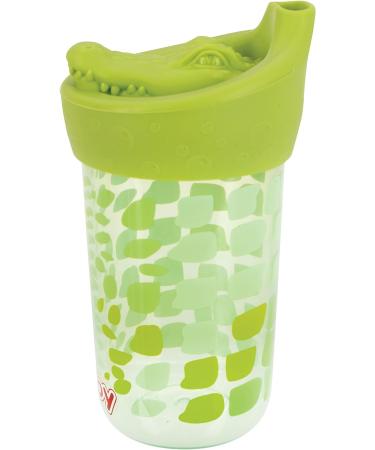 Nuby No Spill 3D Character Sippy Cup 12oz - Alligator Design with Soft Touch Flo Silicone Top - Buy Online on GoSupps.com