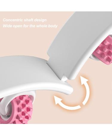 AONYAYBM Round Pink Massage Scooter for Legs | Portable Multi-Purpose Muscle Roller | Innovative Leg Massage Device for Sports & Relief - Buy Online on GoSupps.com