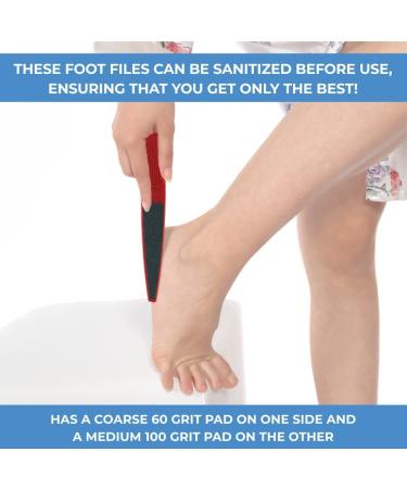 ForPro Red Panda Foot File 60/100 Grit Double-Sided Pedicure File for Feet and Heels 10.5 L - Pack of 6 - Buy Online on GoSupps.com