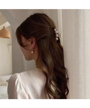 6 Pcs Pearl Hair Claw Clips Set for Thick Long Hair - Strong Hold and Nonslip Styling Accessories for Women and Girls (Color 2) - Buy Online on GoSupps.com