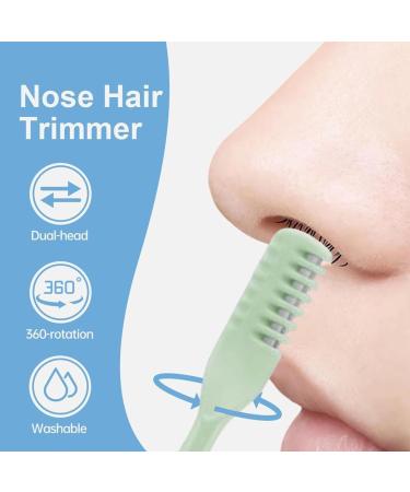 Nose Hair Trimmer for Women Double Nose Clipping Shaving 360 Degree Rotatable Grooming Tool for Cutting and Trimming During Travel Vegetable - Buy Online on GoSupps.com