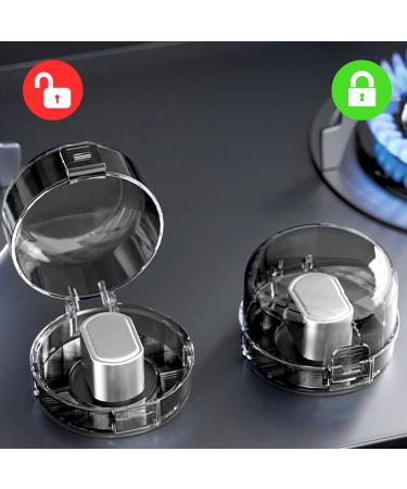 6 Pack Gas Stove Button Covers | Child Safety Oven Lock | Transparent & Black Button Protection - Buy Online on GoSupps.com