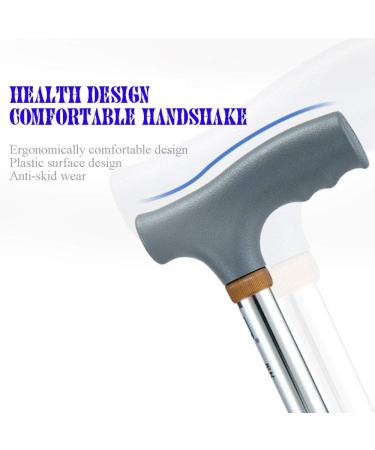 Crutch Aluminum Alloy Retractable Non-Slip Aged Walking Stick Rehabilitation Elderly Walker Basket Lucky Star - Buy Online on GoSupps.com