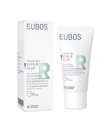 Eubos |Cool and clear |Anti-reddening |Intensive cream |30 ml |Recommended by dermatologist |For reddened skin |For dry skin at rosacea |Skin regeneration and renewal for the night 30 ml (1 -pack) intensive cream