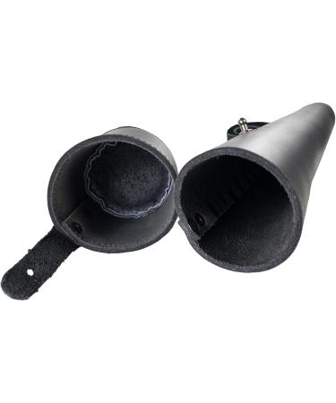 Hide & Drink, Architect Drawing Blueprint Tube with Adjustable Strap, Document Storage Tube, Full Grain Leather, Handmade, Charcoal Black - Buy Online on GoSupps.com