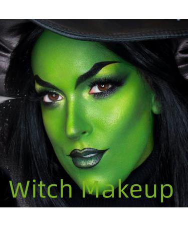 Mysense Green Face & Body Paint - Water Activated Makeup for Cosplay Festivals & Halloween - 20g - Te Fiti Gamora Grinch & More - Buy Online on GoSupps.com