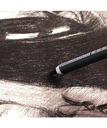 12pcs Charcoal Pencil Set with Free Cutting Paper Handle - Medium Black Charcoal Pencil C7350 - Buy Online on GoSupps.com