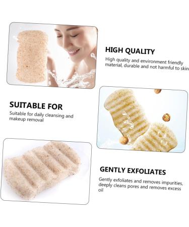Beaupretty 1Pc Bath Cotton face Cleansing Sponge esponjas faciales Makeup Removal Sponge sponges for Cleaning Body Sponge Scrubber sponges Face Puff Gum Charcoal Makeup Remover - Buy Online on GoSupps.com