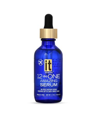 12-in-One Amazing Hair Serum - Infused with Abyssinian and Sunflower Oil to Hydrate Smooth and Nourish Hair - Fight Frizz  Split Ends  and Detangles for Manageable and Shiny Hair