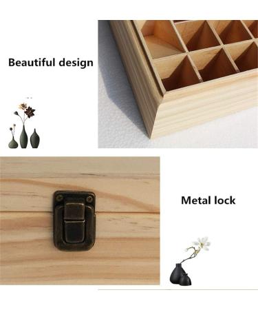 Songlela Essential Oils Wooden Box - 85 Holes Aromatherapy Organizer for Oils Nail Polish & Fragrance | Multifunctional Gift Storage - Buy Online on GoSupps.com