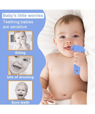 Silicone Teething Toys for Babies 0-12 Months | BPA Free Baby Teether Chew Toys with Teething Gel Relief | 4PCS Set - Buy Online on GoSupps.com