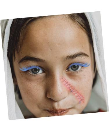 ABOOFAN 2 Pairs Blue Long Eyelashes Halloween Fake Lashes Makeup Long Fake Eyelashes Halloween Artificial Eyelashes Halloween Makeup Eyelashes Cosplay Miss False Eyelashes - Buy Online on GoSupps.com
