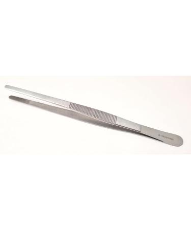 15 cm Stainless Steel Blunt Tweezers - Medical Kitchen and Grill Tongs for Precision Use - Buy Online on GoSupps.com