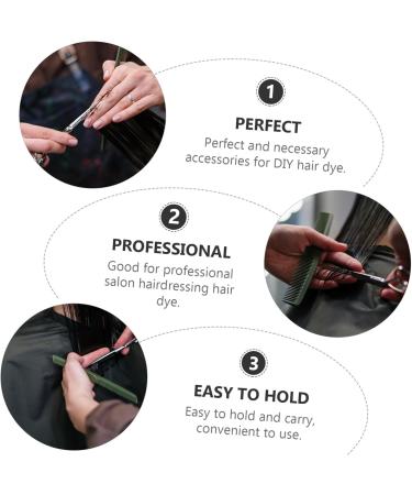 DOITOOL Set Hair Dye Combs Hair Color Brush Highlight Kit Hair Color Kit T Tool Kits Hair Coloring Bowl Hairdressing Comb Hair Coloring Comb Suite Tool Kit Six Piece Suit Baking Oil White 23 6.5 0.5CM White - Buy Online on GoSupps.com