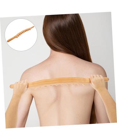 Collbath Rollstab - 20 Ball Full Body Massage Device for Household - Trigger-Point Leg & All-Body Massage Tool - Lightweight Light Yellow 58x4x2cm - Buy Online on GoSupps.com