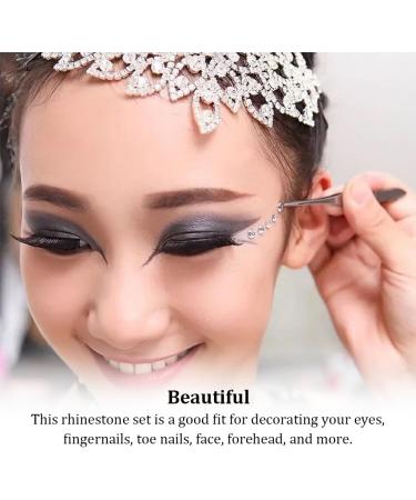 IEEDFJKK 3 Sheets Flat Base Facial Forehead Rhinestones Portable Acrylic Nails Art Crystals Toenail Decoration Salon - Buy Online on GoSupps.com