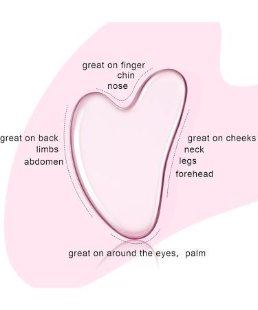 3-Piece Gua Sha Facial Tool Set | Natural Resin Stone Scraping Massage for Face & Body | Pink Dark Green Black - Buy Online on GoSupps.com