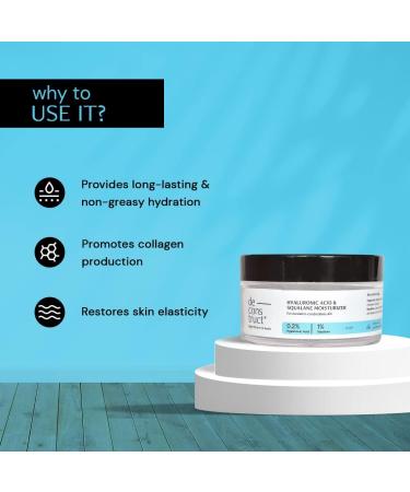 De-construct Hyaluronic Acid & Squalane Moisturizer 50g | Lightweight Hydrating Cream for Normal Skin | Long-Lasting Non-Greasy Moisture | Buy Internationally - Buy Online on GoSupps.com