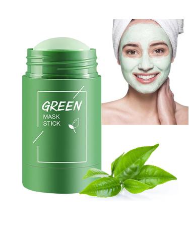 Green Tea Cleansing Mask Stick Blackhead Remover with Green Tea Extract Green Tea Mask Stick for Face Deep Pore Cleansing Face Moisturizer and Oil Control Suitable for All Skin Types
