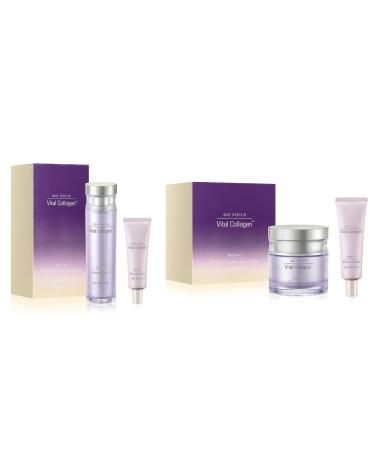 ISA KNOX AGE FOCUS VITAL COLLAGEN Essential Serum (2.4fl oz)& AGE FOCUS VITAL COLLAGEN Essential Cream (2.4fl oz) - Korean Skin Care