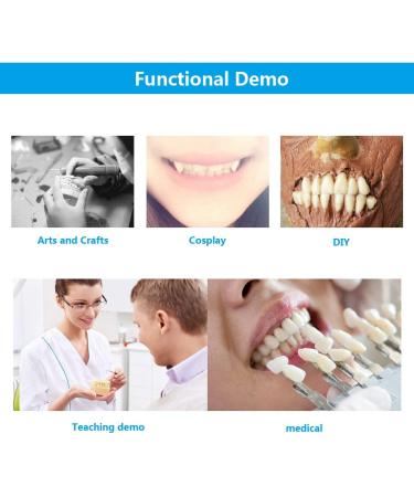 168 Pcs Dental Synthetic Resin Teeth Denture Set for Halloween - Horror False Teeth 23 A2 - Buy Online on GoSupps.com