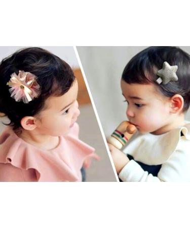 Buy Hcliptie 36-Piece Baby Girl Hair Clips | Cute Elastic Hair Ties & Loops | Perfect Hair Jewels for Little Girls - Buy Online on GoSupps.com