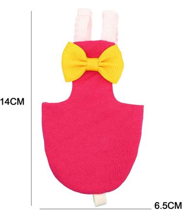 MnSyd Bird Diaper Flight Suit - Washable & Reusable PET Pee Pad for Parrots African Grey Budgies & Cockatoos - Rose Red - Buy Online on GoSupps.com