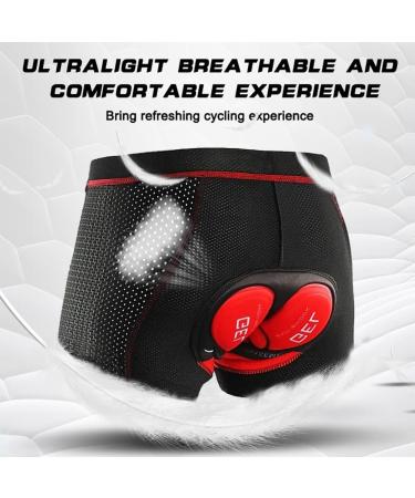 Buy Agolu Women's XXL Red Padded Gel 3D Breathable Bike Underpants - Shockproof Cycling Pants - Buy Online on GoSupps.com