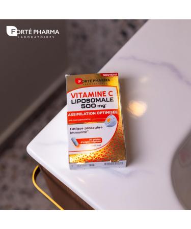 Fort Pharma Vitamine C Liposomale 500 mg | Compl ment alimentaire defense immunitaire & fatigue - Assimilation renforc e - G lules v g tales d s 12 ans - 30 g lules 1/jour Vitamine C Liposomale 500mg - Buy Online on GoSupps.com