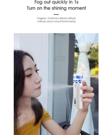Nano Facial Mister Multifunctional Moisturizing Handy Mist Sprayer Moisturizing and Steaming Face Instrument for Skin Care Makeup Eyelash Extensions White - Buy Online on GoSupps.com
