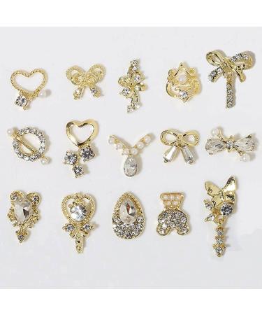 DIY Rhinestones & Decorations Art Decals Jewelry Pearl Sticker Polish Manicure Nail Art Decals Nail Decor Butterfly-shape Nail Art Butterfly-shape Drill(13) - Buy Online on GoSupps.com