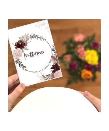 Sky.herz.papier Motherpass Cover | High-Quality Bordeaux Mother Passport Protective Envelopes | 1 Piece for International Shipping - Buy Online on GoSupps.com