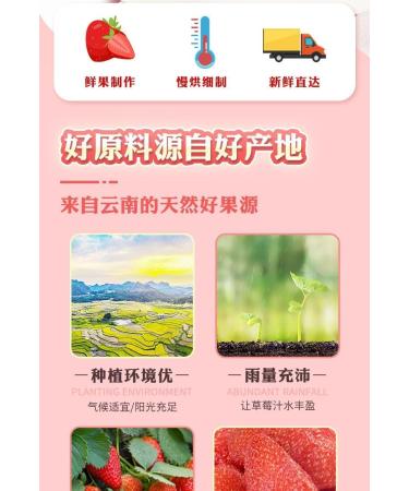 Ready to eat dried strawberry snacks Delicious and sweet strawberry dried Preserved fruit snack Fruit and vegetable sweets Healthy and nutritional vegetarian snacks Chinese food (1 bag) - Buy Online on GoSupps.com