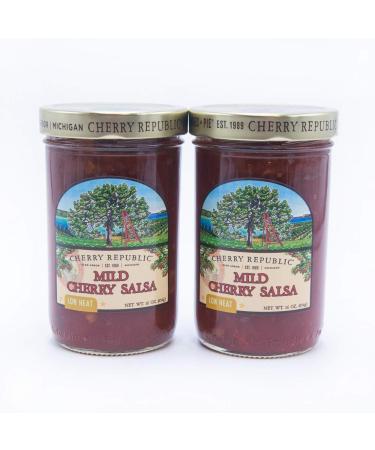 Cherry Republic Mild Cherry Salsa - Chunky Sweet & Low Heat (2 x 16 Oz Jars) - Buy Online on GoSupps.com