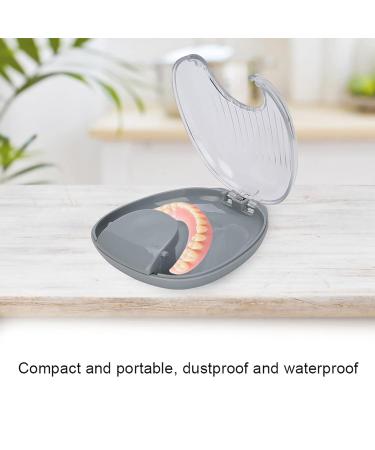 Portable Waterproof Case for Orthodontic Retainers - Mussel-Shaped Box with Pick-Hook | Keep Your Retainer Clean & Safe - Gray 4 - Buy Online on GoSupps.com