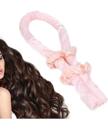 Heat Free Curling Iron Sleep Heatless Curling Wand Headband Extended Hair Sleep Use DIY Overnight Wave Curl Styling Tool Pink with Hair Curls Curling Ribbon Wand Waves - Buy Online on GoSupps.com