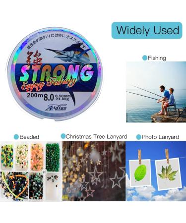 200m Nylon Fishing Line | 0.5mm Monofilament | 21kg Load Capacity | Tear-Resistant Transparent Thread International Shipping - Buy Online on GoSupps.com