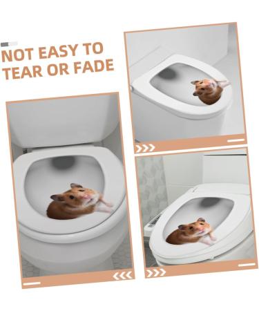 LIFKICH Adhesive Toilet Sticker 3D Toilet Sticker Bathroom Wall Stickers PVC 3D Toilet Seat Mouse Toilet Sticker Toilet Decal - Buy Online on GoSupps.com