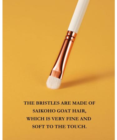Eyeshadow Brush EIGSHOWBEAUTY Professional Eye Shadow Brush with Saikoho Goat Hair Premium Eye Makeup Brush For Blending Smudging Shading (E831) - Buy Online on GoSupps.com
