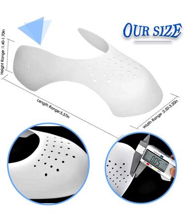 Madala Crease Protectors for Air Force Sneaker Shoes - 2 Pair Set | Anti-Crease Guards for Men's Shoes US Size 7.5-12 - White - Buy Online on GoSupps.com