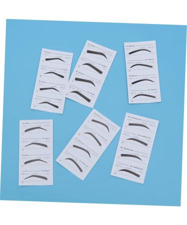 Beavorty 4 Sets stencil eyebrow shape eyebrow card eyebrow stencil sticker plastic sleeve cosmetic - Buy Online on GoSupps.com