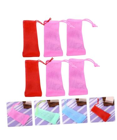 Angoily 6pcs Organic Soap Bag & Pe Bath Ball - Eco-Friendly Bath Accessories for Spa-Like Experience - Buy Online on GoSupps.com