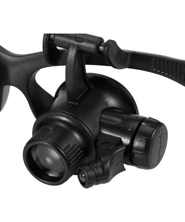 Magnifying Glasses Headband Magnifier 10X 15X 20X 25X Magnification Adjustable LED Light Magnifier Jewellery Watch Repair Magnifying Glass Tool - Buy Online on GoSupps.com