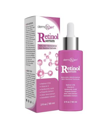 3% Retinol Skincare Set Hydrating Face Cream (1.7 FL OZ) & Retinol Serum (2 FL OZ) with Hyaluronic Acid Lightweight Anti-Aging Moisturizers for Fine Lines & Smoother-Looking Skin - Buy Online on GoSupps.com