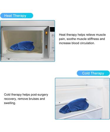 Cozy Life Microwave Heating Pad - 2-in-1 Hot/Cold Therapy for Neck, Shoulders, and Back Pain Relief - 4LB Weighted Neck Wrap with Natural Herbs - Unscented Blue - Buy Online on GoSupps.com